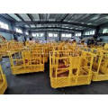 Crane truck car support man working basket frame box table platform for high sky aerial work